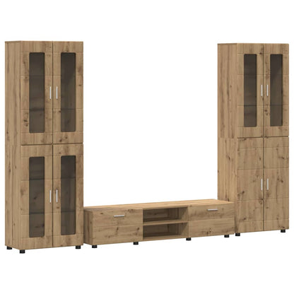 Set mobile TV FLORIN Rovere artigianale Legno multistrato