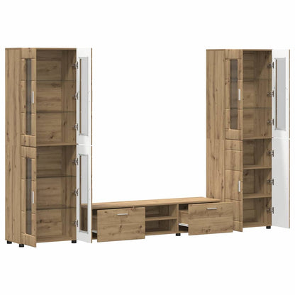 Set mobile TV FLORIN Rovere artigianale Legno multistrato