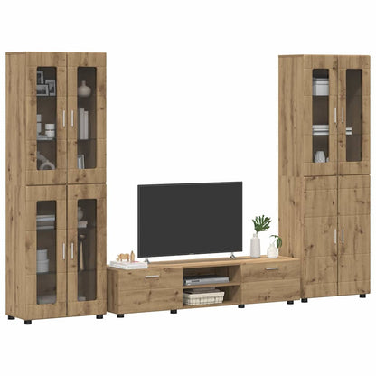 Set mobile TV FLORIN Rovere artigianale Legno multistrato