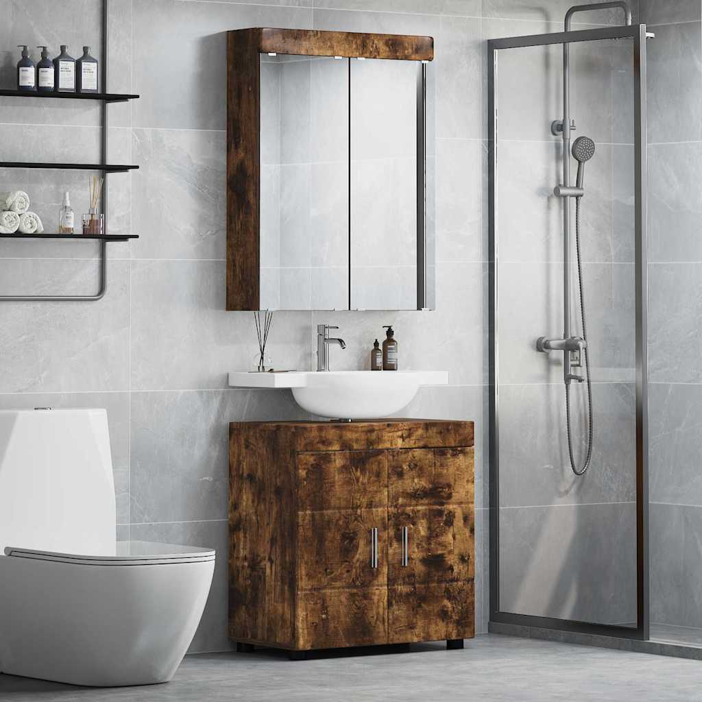 Set di mobili per il bagno TULUM Rovere fumÃ© Legno multistrato