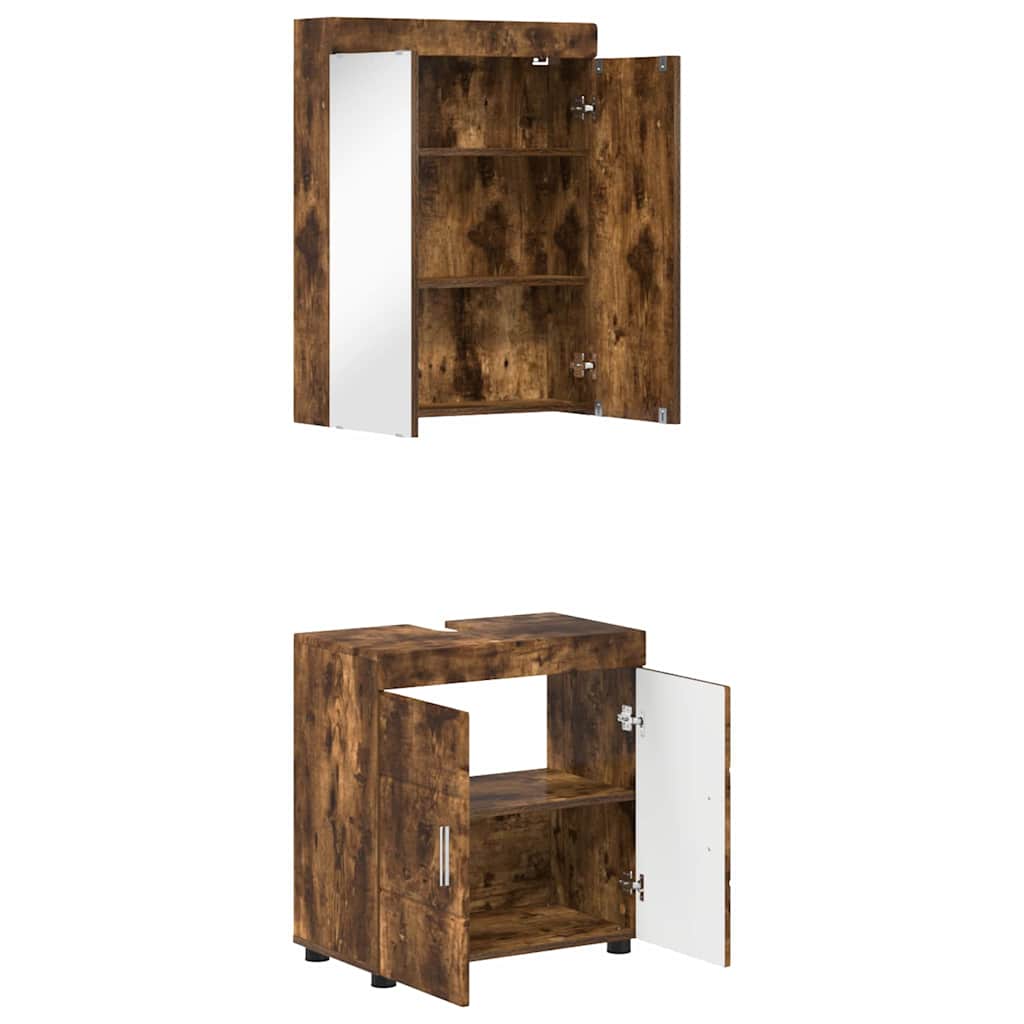 Set di mobili per il bagno TULUM Rovere fumÃ© Legno multistrato