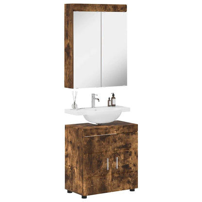 Set di mobili per il bagno TULUM Rovere fumÃ© Legno multistrato