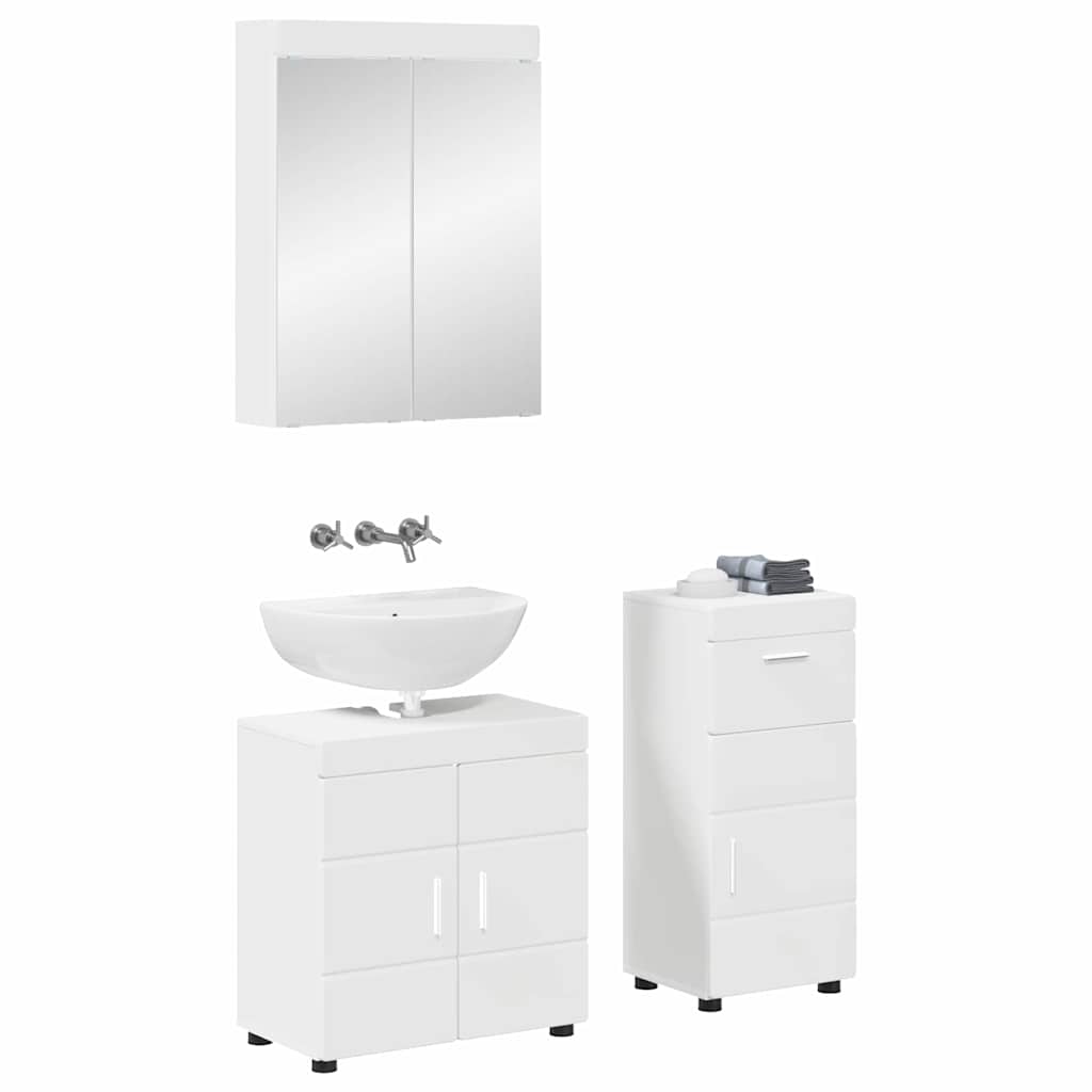 Set di mobili per il bagno TULUM Bianco Legno multistrato