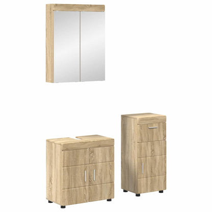 Set di mobili per il bagno con cassetto TULUM Rovere Sonoma