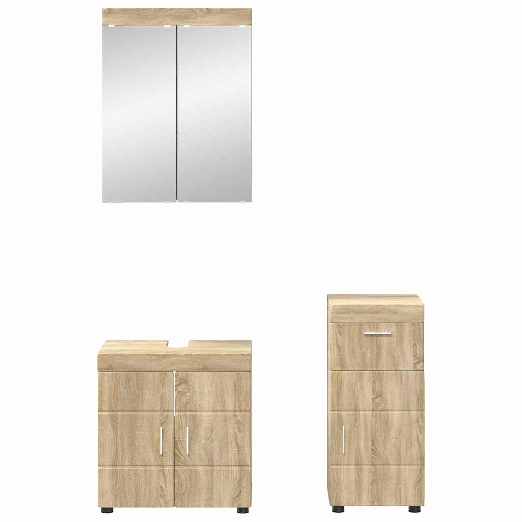 Set di mobili per il bagno con cassetto TULUM Rovere Sonoma