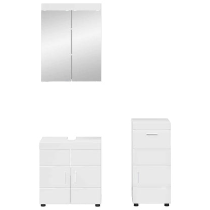 Set di mobili per il bagno con cassetto TULUM Bianco Lucido