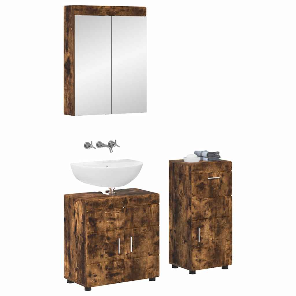 Set di mobili per il bagno TULUM Rovere fumÃ© Legno multistrato