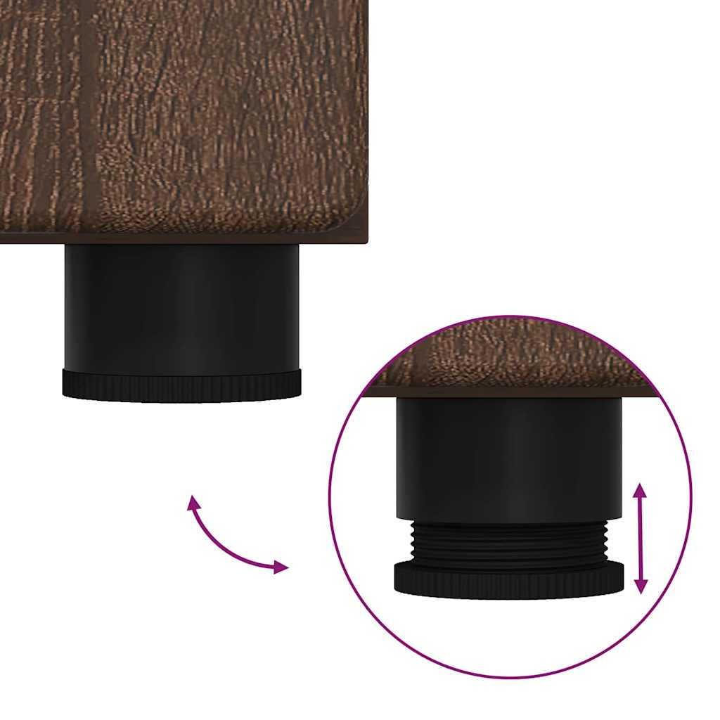 Set di mobili per il bagno con cassetto TULUM Rovere Marrone