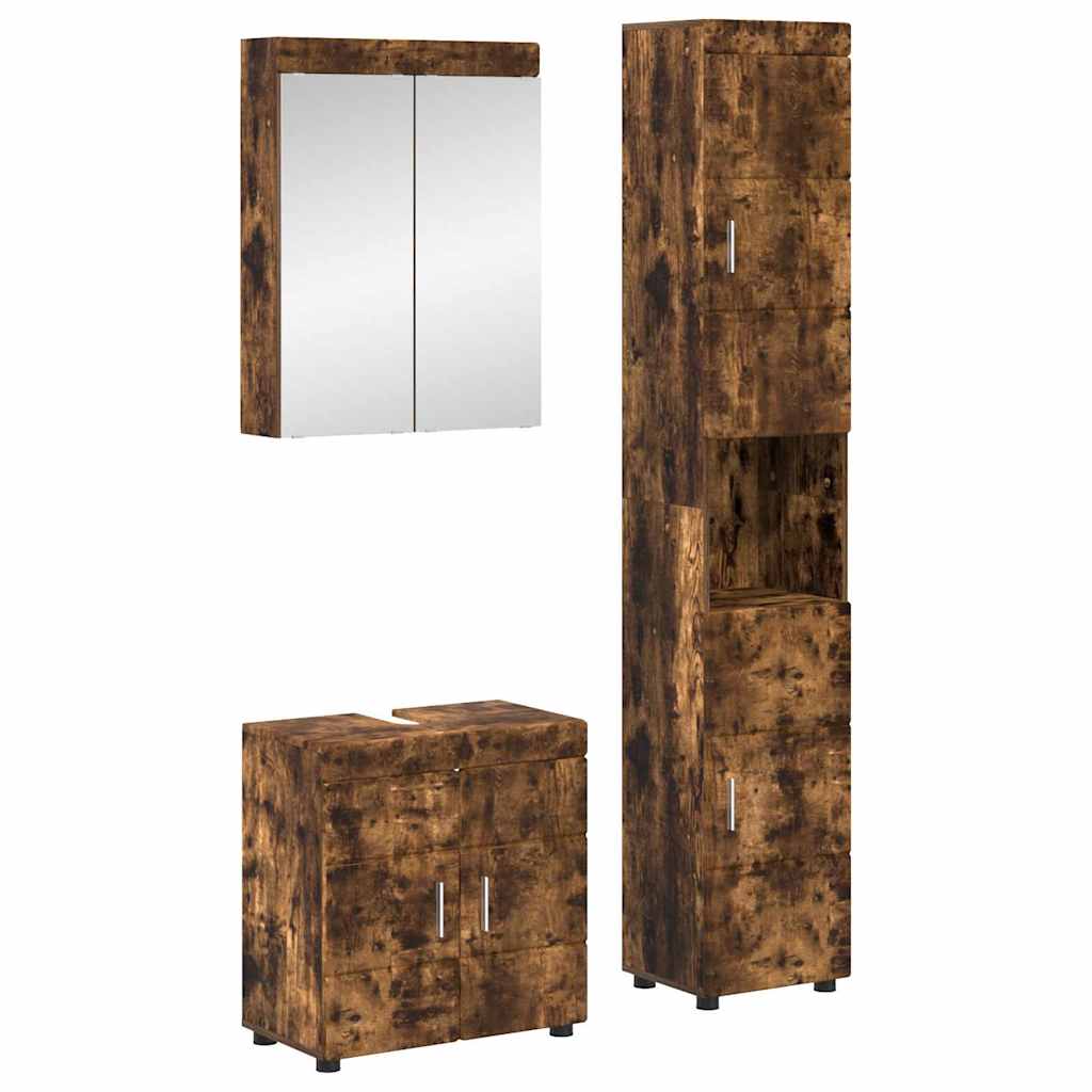 Set di mobili per il bagno TULUM Rovere fumÃ© Legno multistrato