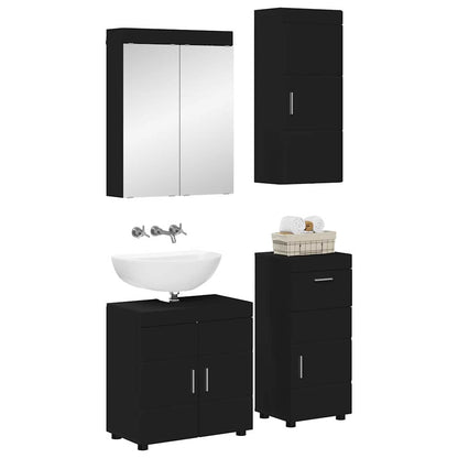 Set di mobili per il bagno TULUM Nero Legno multistrato