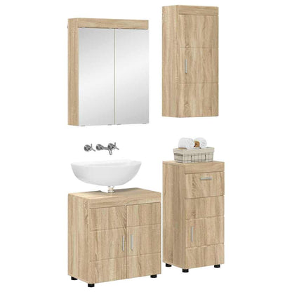 Set di mobili per il bagno con cassetto TULUM Rovere Sonoma