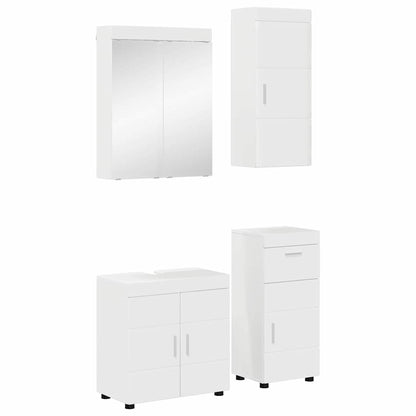 Set di mobili per il bagno con cassetto TULUM Bianco Lucido
