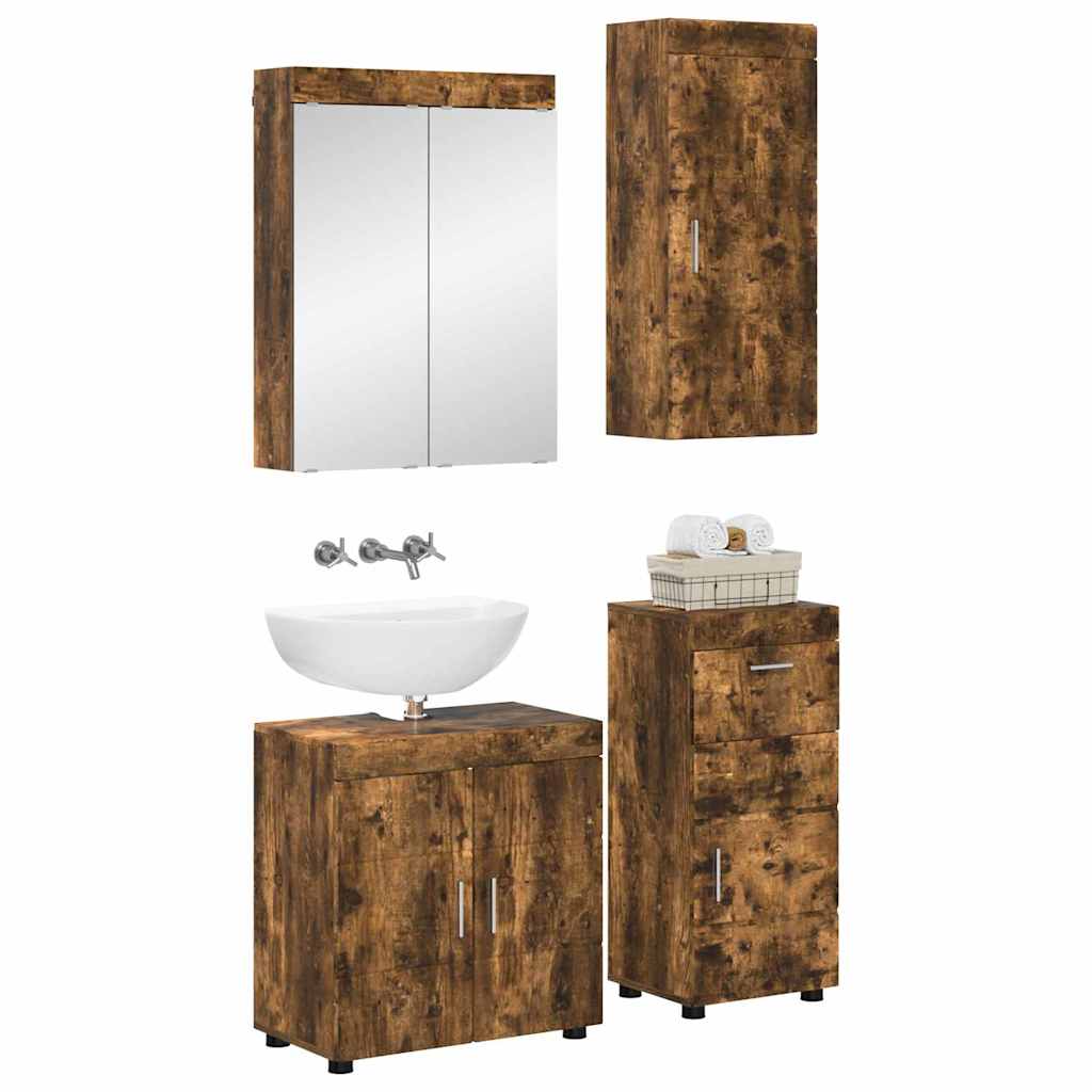 Set di mobili per il bagno TULUM Rovere fumÃ© Legno multistrato