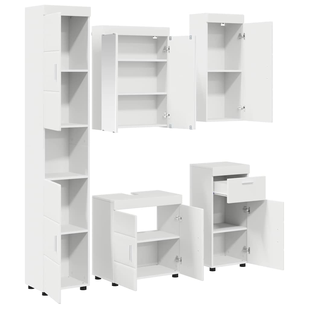 Set di mobili per il bagno TULUM Bianco Legno multistrato