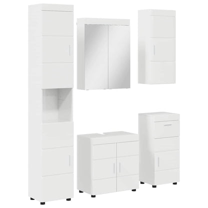 Set di mobili per il bagno con cassetto TULUM Bianco Lucido