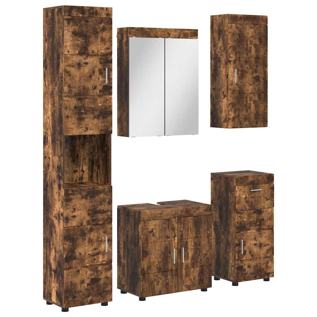 Set di mobili per il bagno TULUM Rovere fumÃ© Legno multistrato
