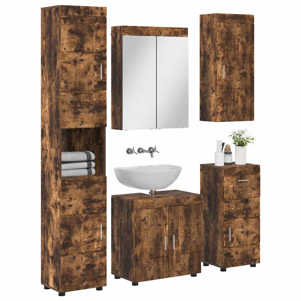 Set di mobili per il bagno TULUM Rovere fumÃ© Legno multistrato