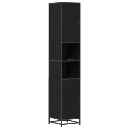 Set di mobili per il bagno Rovere Nero 35 x 37,5 x 188,5 cm