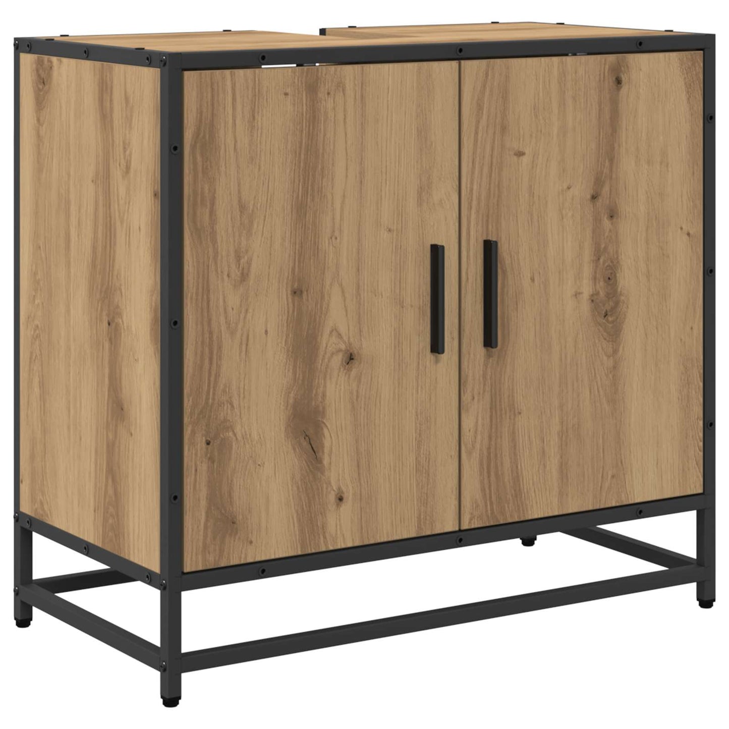Set di mobili per il bagno con porta 2 pcs Rovere artigianale