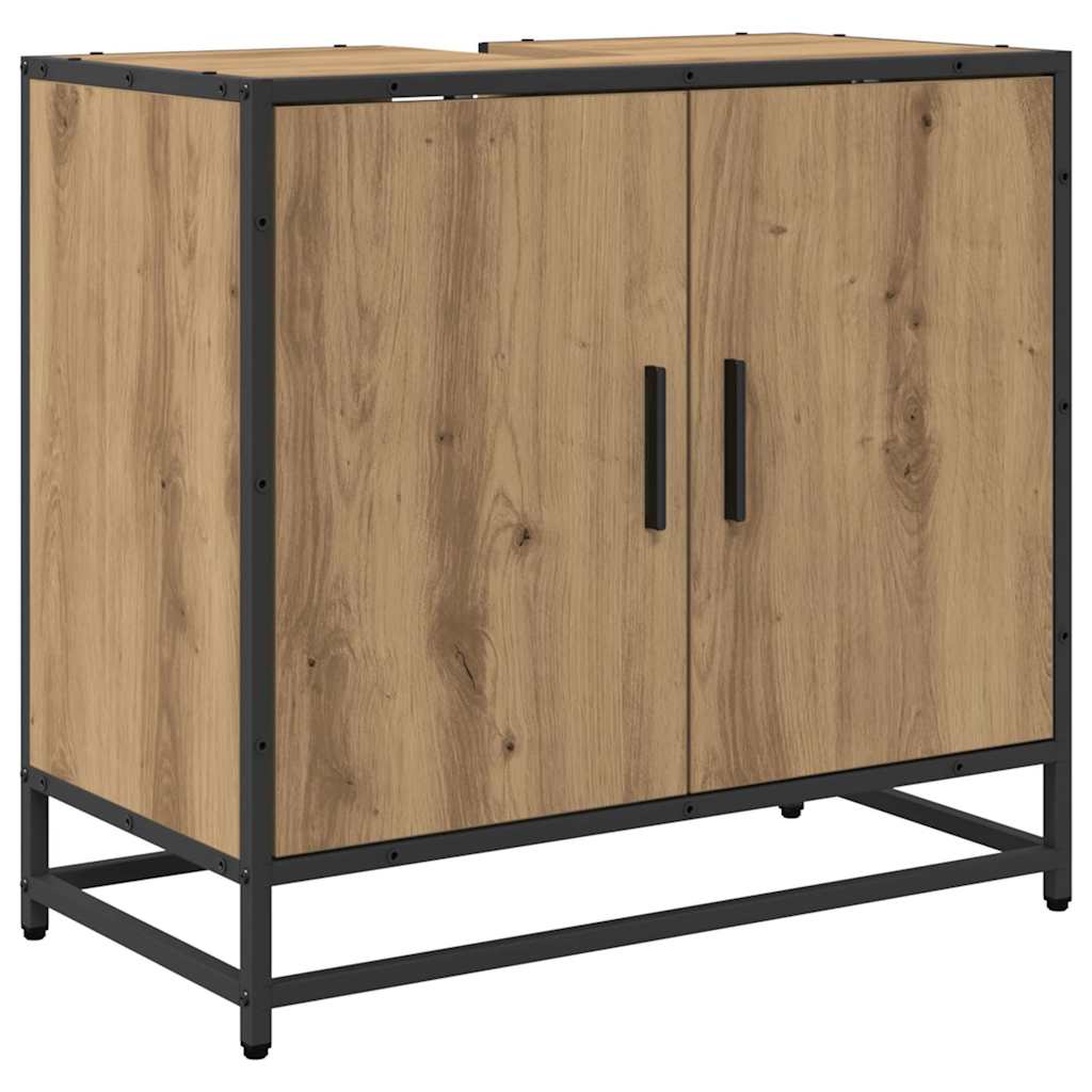 Set di mobili per il bagno con porta 3 pcs Rovere artigianale