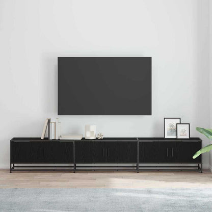 UnitÃ  TV 2 pcs Rovere Nero 240 x 35 x 41 cm Legno multistrato