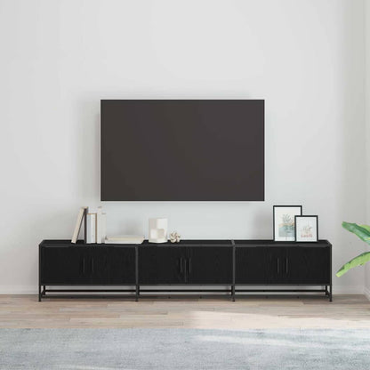 UnitÃƒÂ  TV 2 pcs Rovere Nero 210 x 35 x 41 cm Legno multistrato
