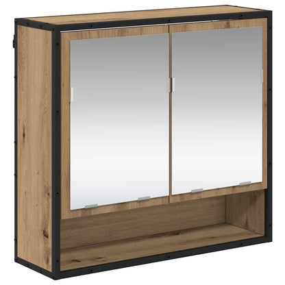 Set di mobili per il bagno con porta 3 pcs Rovere artigianale