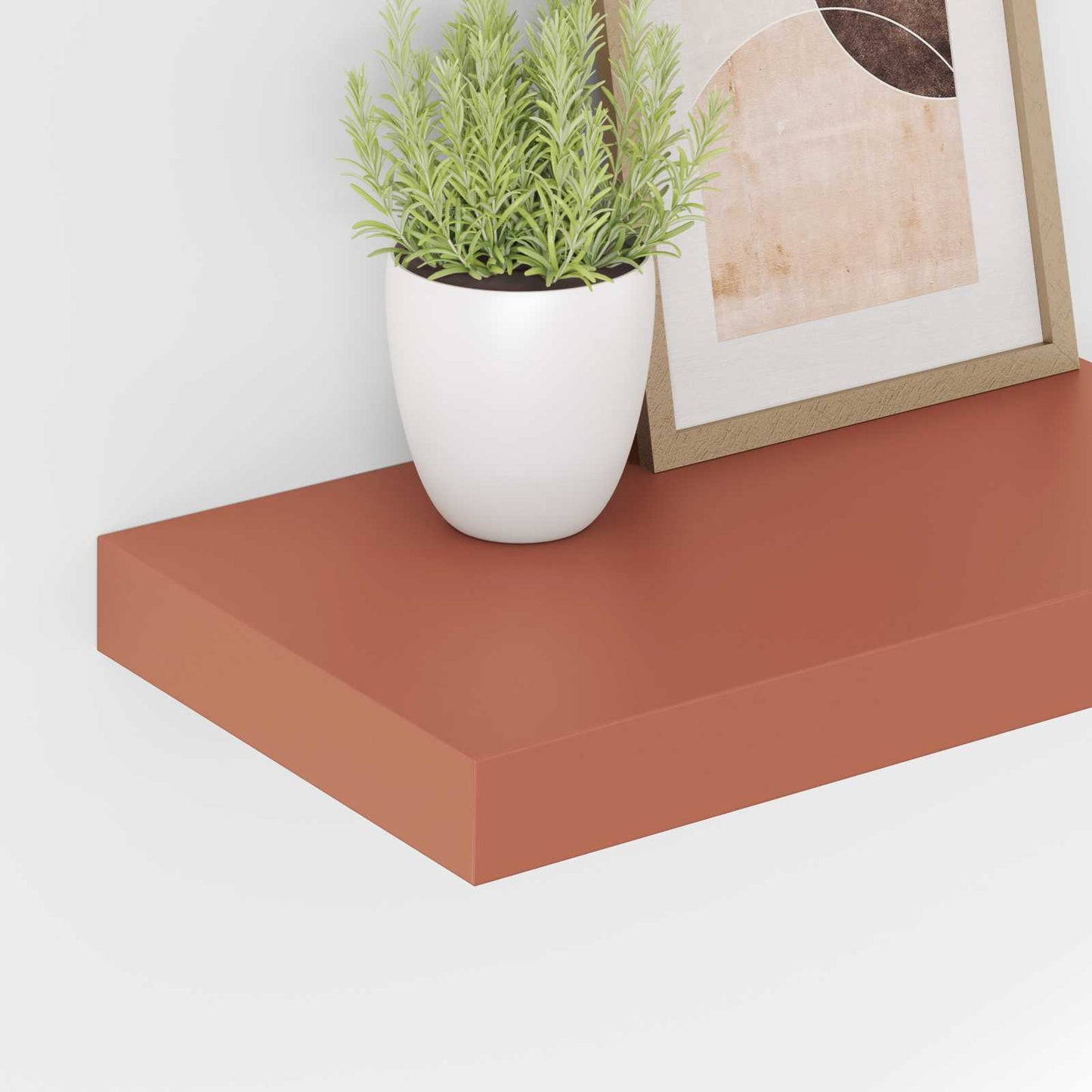 Scaffale da parete 4 pcs Rosso 40 x 23,5 x 4 cm
