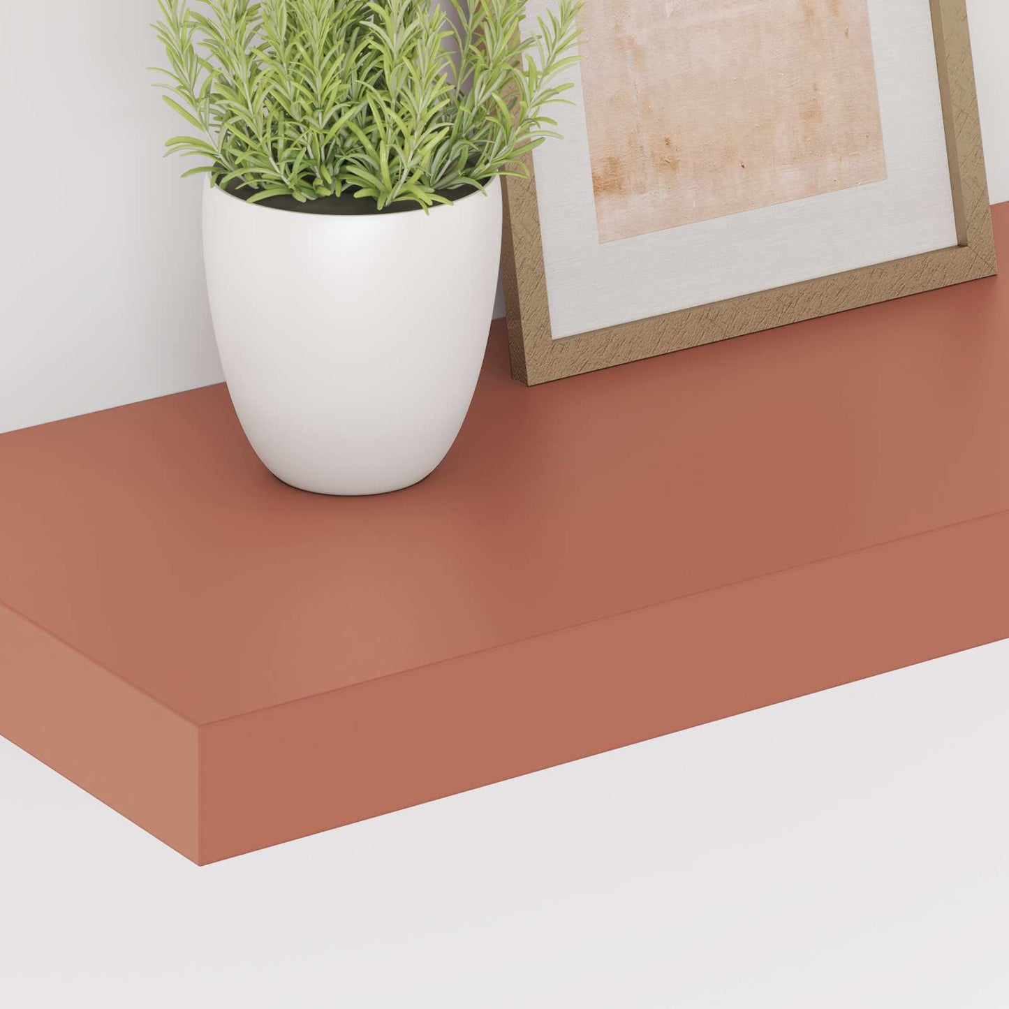 Scaffale da parete 2 pcs Rosso 50 x 23 x 4 cm Legno multistrato