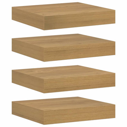 Scaffale da parete 4 pcs Marrone 23 x 23,5 x 4 cm