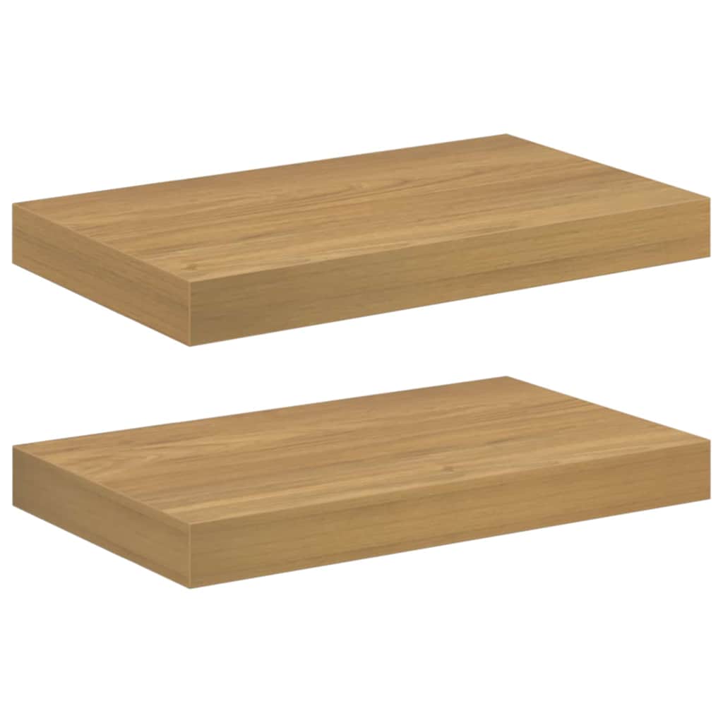 Scaffale da parete 2 pcs Marrone 40 x 23,5 x 4 cm