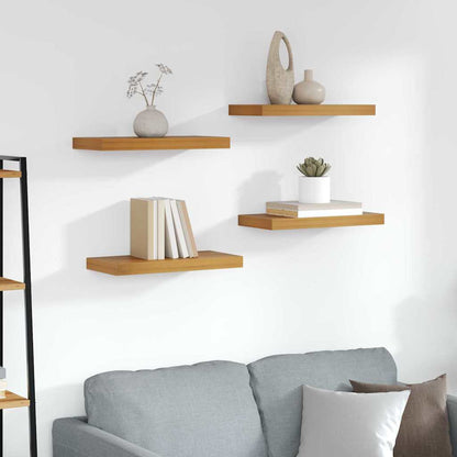 Scaffale da parete 4 pcs Marrone 50 x 23 x 4 cm