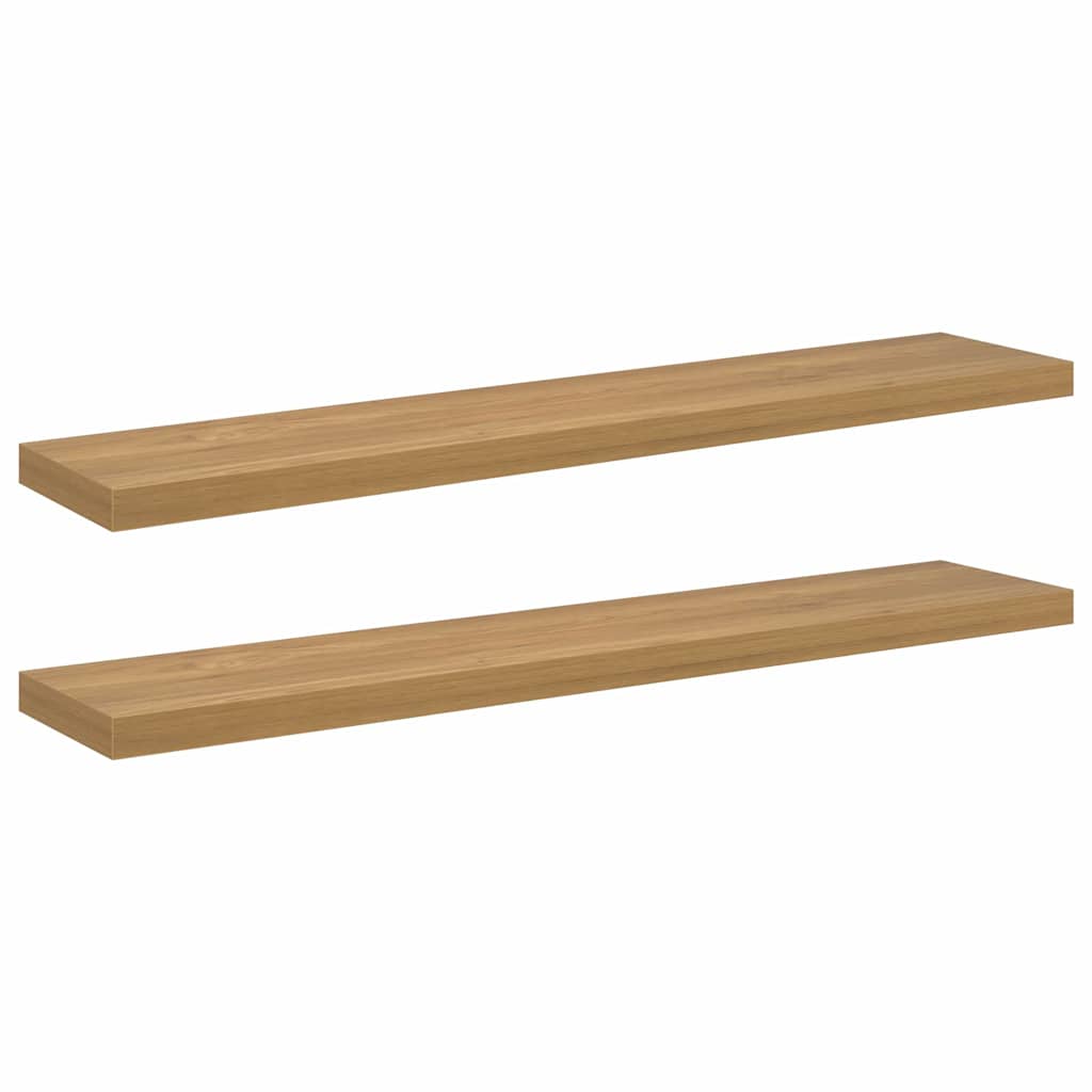Scaffale da parete 2 pcs Marrone 120 x 23,5 x 4 cm