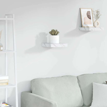 Scaffale da parete Marmo Bianco 23 x 23,5 x 4 cm