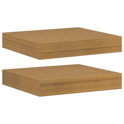 Scaffale da parete 2 pcs Beige 23 x 23,5 x 4 cm
