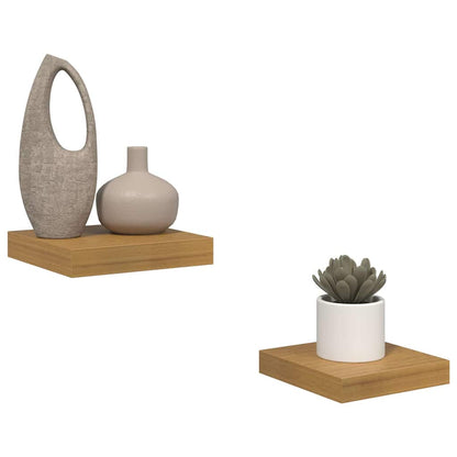 Scaffale da parete 2 pcs Beige 23 x 23,5 x 4 cm