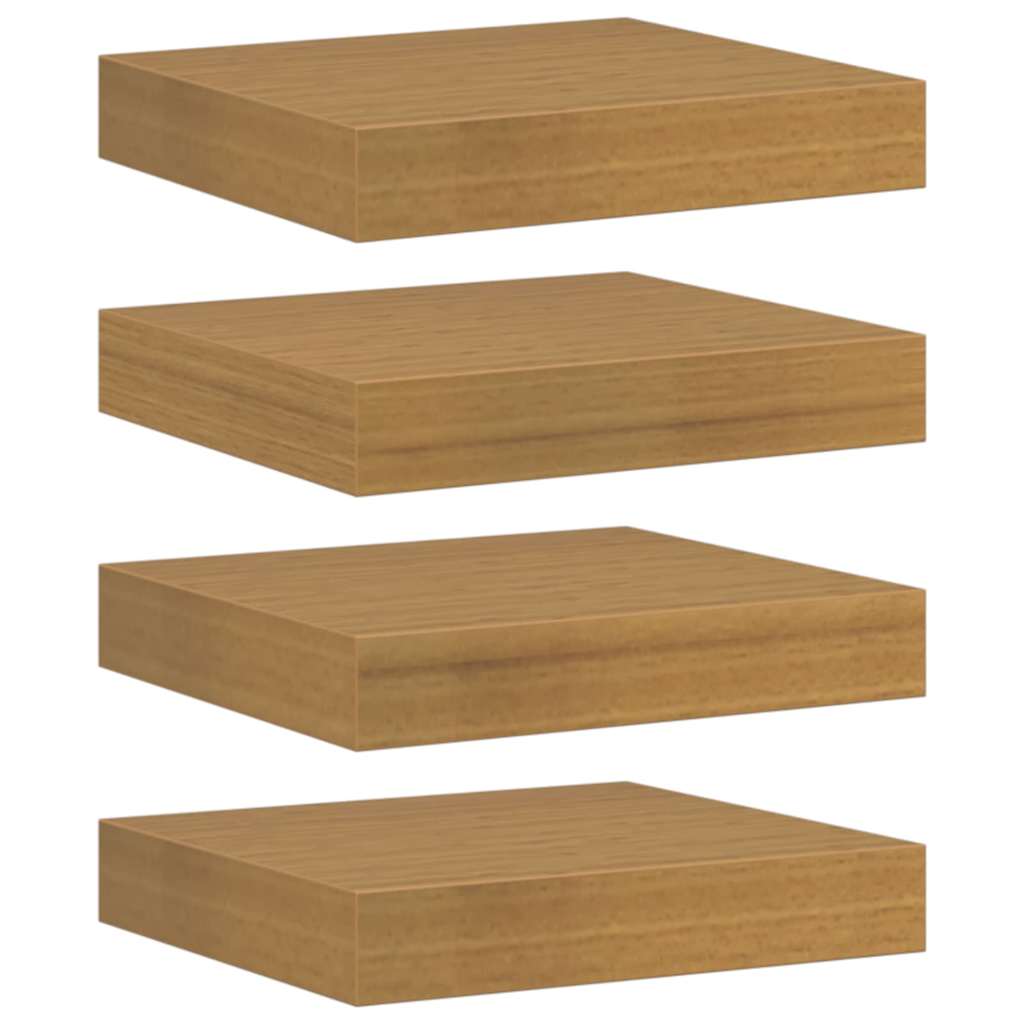 Scaffale da parete 4 pcs Beige 23 x 23,5 x 4 cm