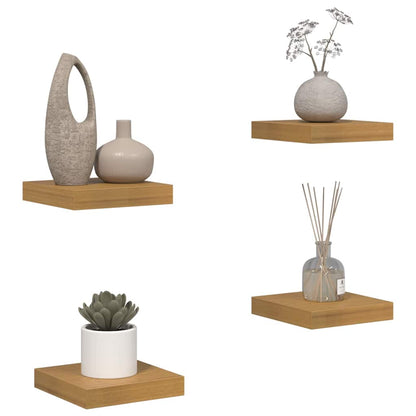 Scaffale da parete 4 pcs Beige 23 x 23,5 x 4 cm