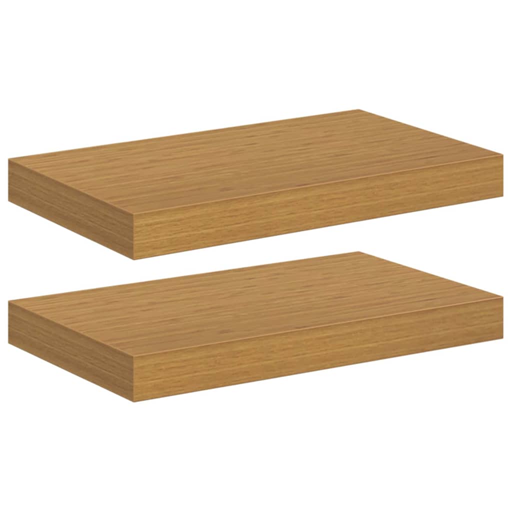 Scaffale da parete 2 pcs Beige 40 x 23,5 x 4 cm