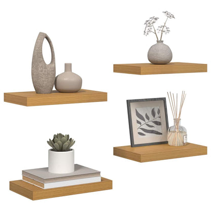 Scaffale da parete 4 pcs Beige 40 x 23,5 x 4 cm