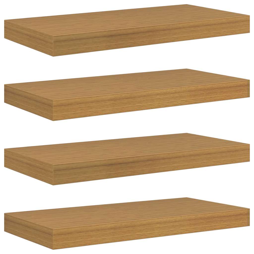 Scaffale da parete 4 pcs Beige 50 x 23,5 x 4 cm
