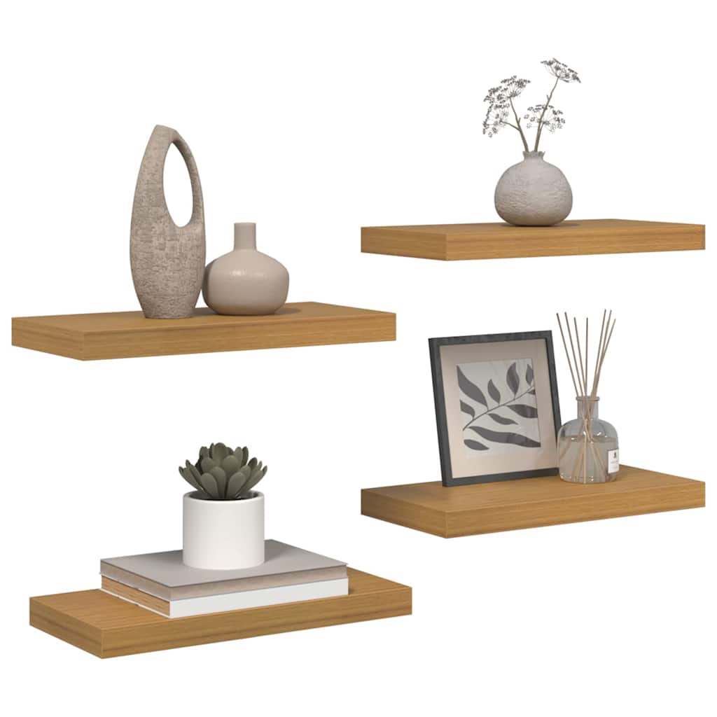 Scaffale da parete 4 pcs Beige 50 x 23,5 x 4 cm