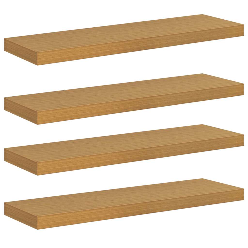 Scaffale da parete 4 pcs Beige 90 x 23,5 x 4 cm