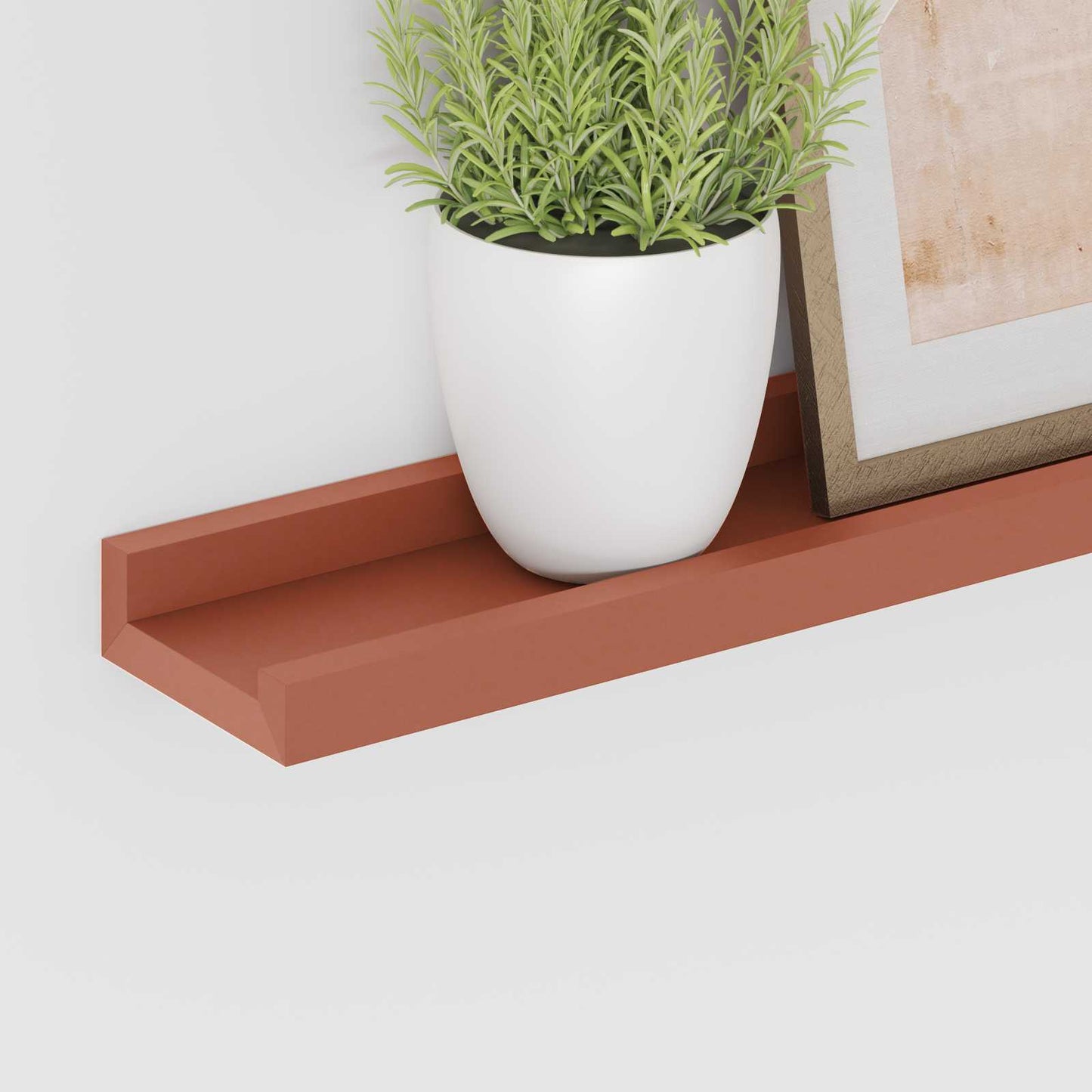 Scaffale da parete 2 pcs Rosso 60 x 9 x 3 cm Legno multistrato