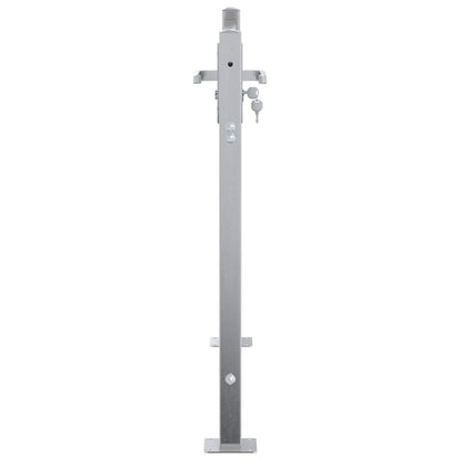 Cancello da giardino Argento 85 x 70 cm Acciaio inossidabile