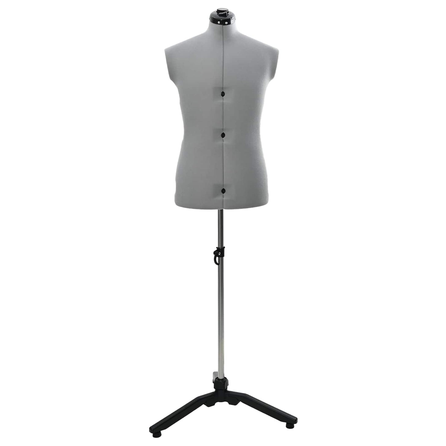 Manichino regolabile maschile Grigio 37.5-45.5 pollici Tessuto