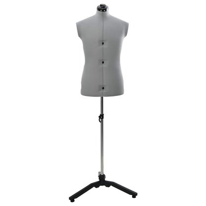 Manichino regolabile maschile Grigio 37.5-45.5 pollici Tessuto