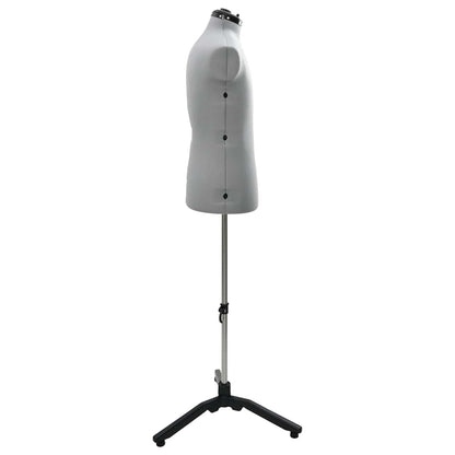 Manichino regolabile maschile Grigio 37.5-45.5 pollici Tessuto
