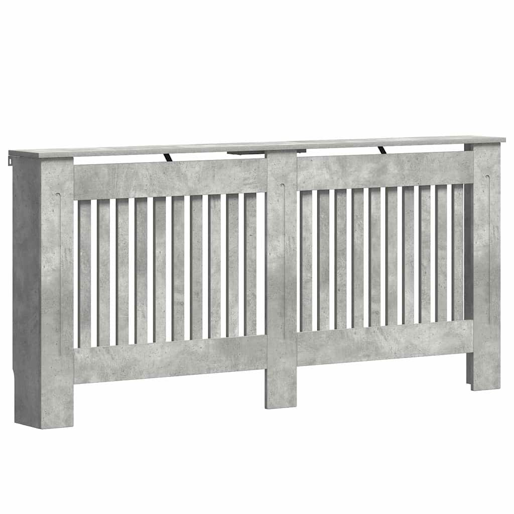 Copertura per radiatori Grigio cemento 172 x 19 x 81,5 cm
