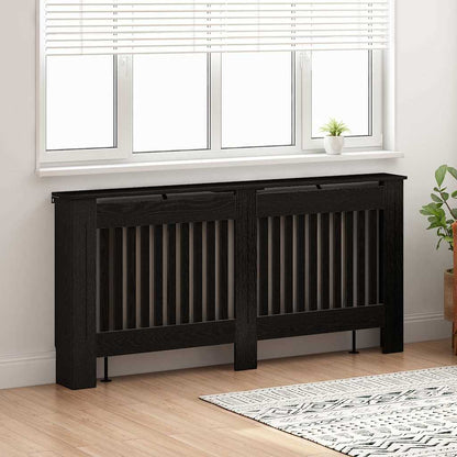 Copertura per radiatori Rovere Nero 172 x 19 x 81,5 cm